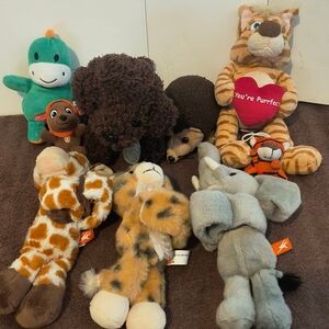 Assorted Plush Animal Toy Collection